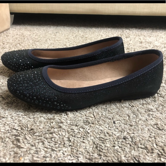 Dark navy blue flats - Picture 2 of 7